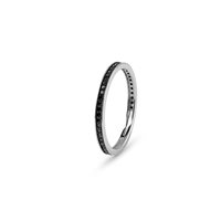 Ring Bliss Man in Gold Diamante Black 0.23 Ct 20106353 - 20106353